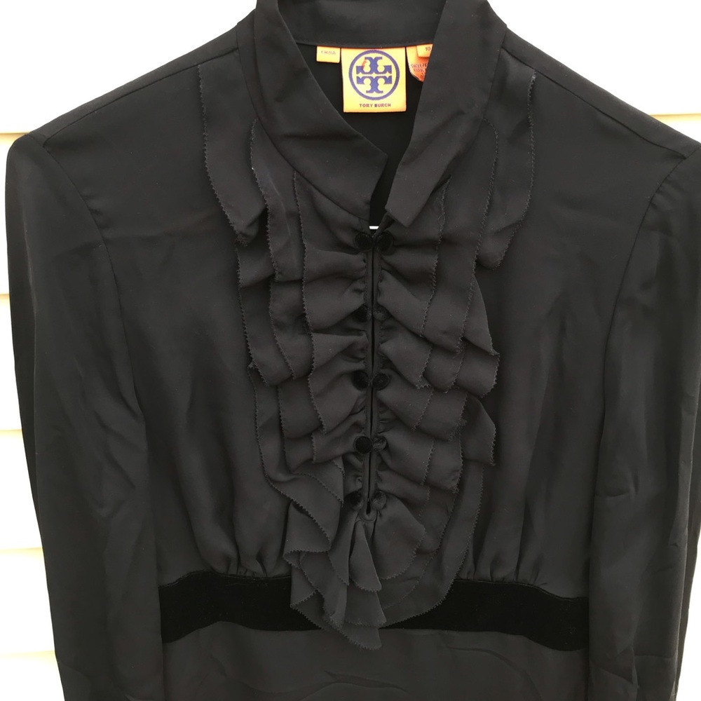 Tory Burch Long Sleeve 100% silk Lou Lou Dress 10